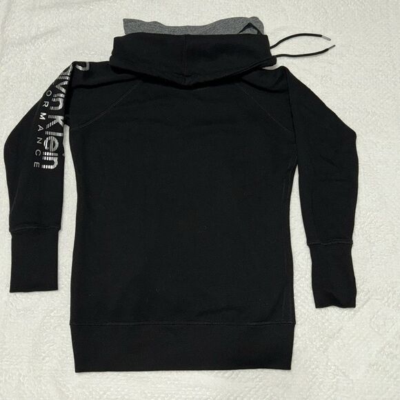Calvin Klein Performance Funnel Neck Sweatshirt Black & Grey Size Large Like New - Picture 9 of 13